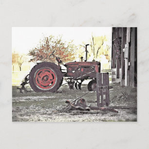 Red Tractor Briefkaart