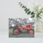 Red Tractor Briefkaart (Staand voorkant)