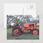 Red Tractor Briefkaart (Voorkant / Achterkant)