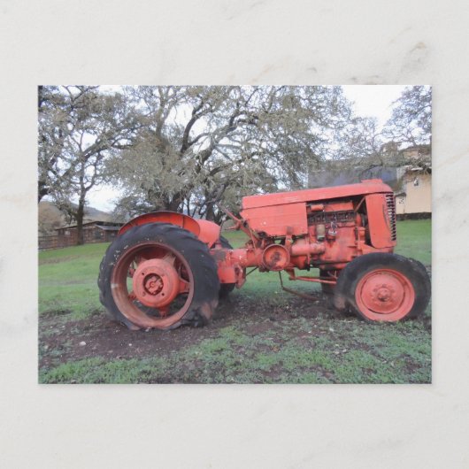 Red Tractor Briefkaart (Voorkant)