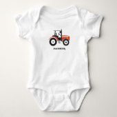Red Tractor Design Apparel Romper (Voorkant)