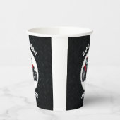 Red Tractor Farming Happy Birthday Name Equipment Papieren Bekers (Links)