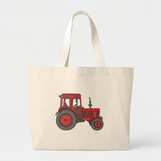 Red Tractor Grote Tote Bag (Voorkant)