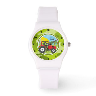 Red Tractor; heldere groene camo, camouflage Horloge