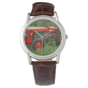 Red Tractor Horloge
