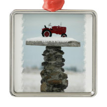 Red Tractor-kerstversiering