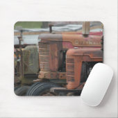 Red Tractor Lineup Mousepad Muismat (Met muis)