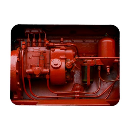 Red Tractor-motor Magneet (Horizontaal)