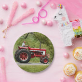 Red Tractor Papieren Bordje (Feest)