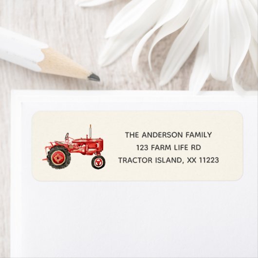 Red Tractor retouradres Label (Insitu)