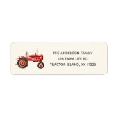 Red Tractor retouradres Label (Voorkant)