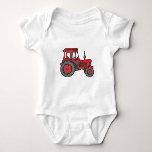 Red Tractor Romper (Voorkant)