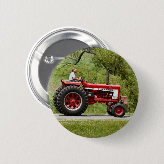 Red Tractor Ronde Button 5,7 Cm (Voorkant /achterkant)