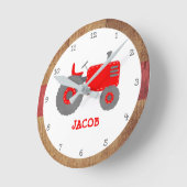  Red Tractor Rustic Boy Bedroom of Nursery Ronde Klok (Hoek)