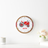  Red Tractor Rustic Boy Bedroom of Nursery Ronde Klok (Huis)