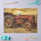 Red Tractor Tissuepapier (Craft)