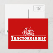 Red Tractor, tractoroloog Briefkaart (Voorkant / Achterkant)