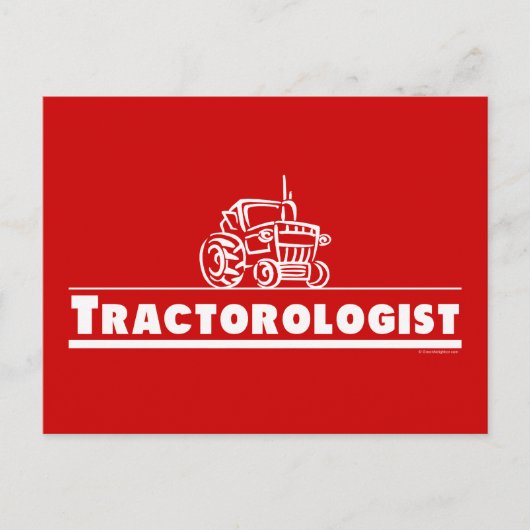 Red Tractor, tractoroloog Briefkaart (Voorkant)