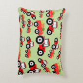 Red Tractor Truck Boerderij Produce Accent Kussen (Achterkant (Verticaal))