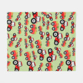 Red Tractor Truck Boerderij Produce Fleece Deken (Voorkant (Horizontaal))