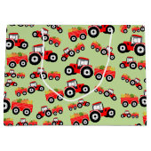 Red Tractor Truck Boerderij Produce Groot Cadeauzakje (Voorkant)