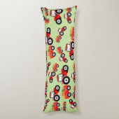 Red Tractor Truck Boerderij Produce Lichaamskussen (Achterkant (Verticaal))