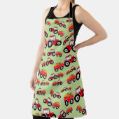 Red Tractor Truck Boerderij Produce Schort (Insitu)