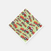 Red Tractor Truck Boerderij Produce Servet (Hoek)