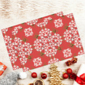 Red  Traditional Folklore Kerstmis Tissuepapier