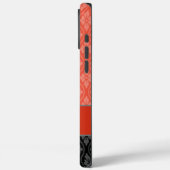 Red Traditional Japanse Tatewaku Pattern Case-Mate iPhone Case (Achterkant / Links)