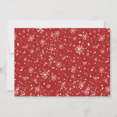 Red Traditional Merry Kerstfeestdag Kaart (Achterkant)