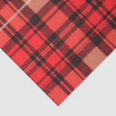 Red Traditional Plaid Tartan Trendy Collectie Tissuepapier (Detail)