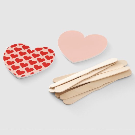 Red, traditional Valentine's day heart Handwaaier (Niet-gemonteerd)