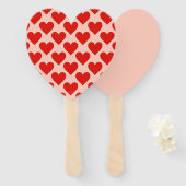 Red, traditional Valentine's day heart Handwaaier (Voorkant en achterkant)
