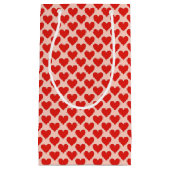 Red, traditional Valentine's day heart Klein Cadeauzakje (Voorkant)