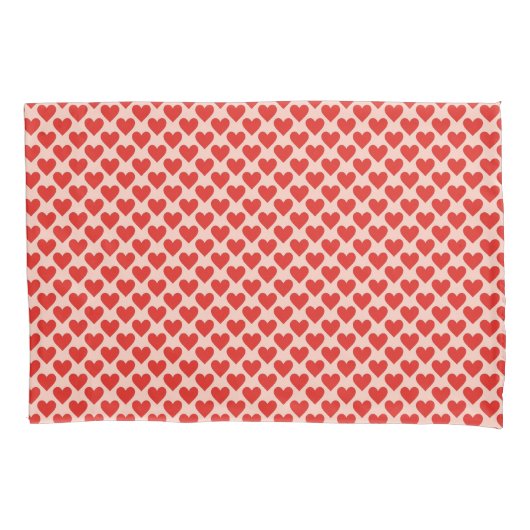 Red, traditional Valentine's day heart Kussensloop (Voorkant)