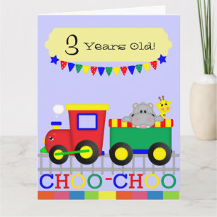 Red Train (8,5 inch x 11 inch) Groot Wenskaart Kaart