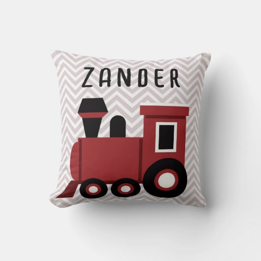 Red Train Boys kamer Kinder Kussen (Voorkant)