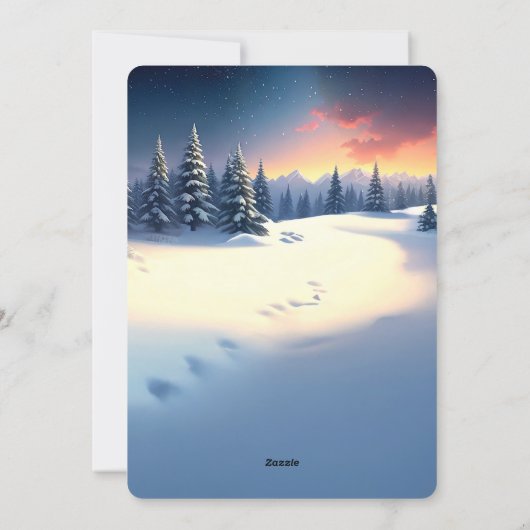 Red Train Christmas Tree Holiday Card Feestdagenkaart (Achterkant)