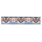 Red Train Christmas Tree Holiday Table Runner Medium Tafelloper (Horizontaal)