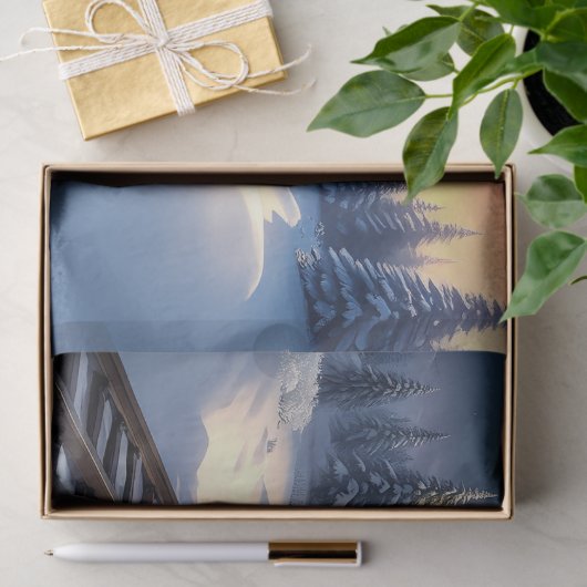 Red Train Christmas Tree Holiday Tissue Paper Tissuepapier (Geschenk)