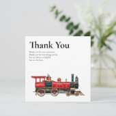Red Train Flat Bedankt voor alles Kaart (Staand voorkant)