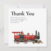 Red Train Flat Bedankt voor alles Kaart (Achterkant)