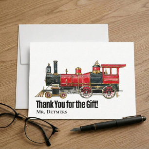 Red Train Flat Dank u kaart