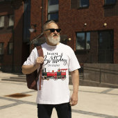 Red Train Happy Birthday "Jouw naam" T-shirt