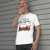 Red Train Happy Birthday "Jouw naam" T-shirt