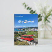 Red Train Kelburn Station Wellington New Zealand Briefkaart (Staand voorkant)