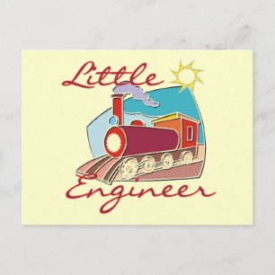 Red Train Little Engineer Tshirts en Gifts Briefkaart