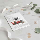 Red Train Rails Dank u Notitiekaartje