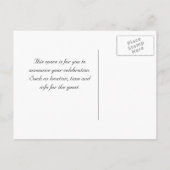 Red Train Save the Date Briefkaart (Achterkant)